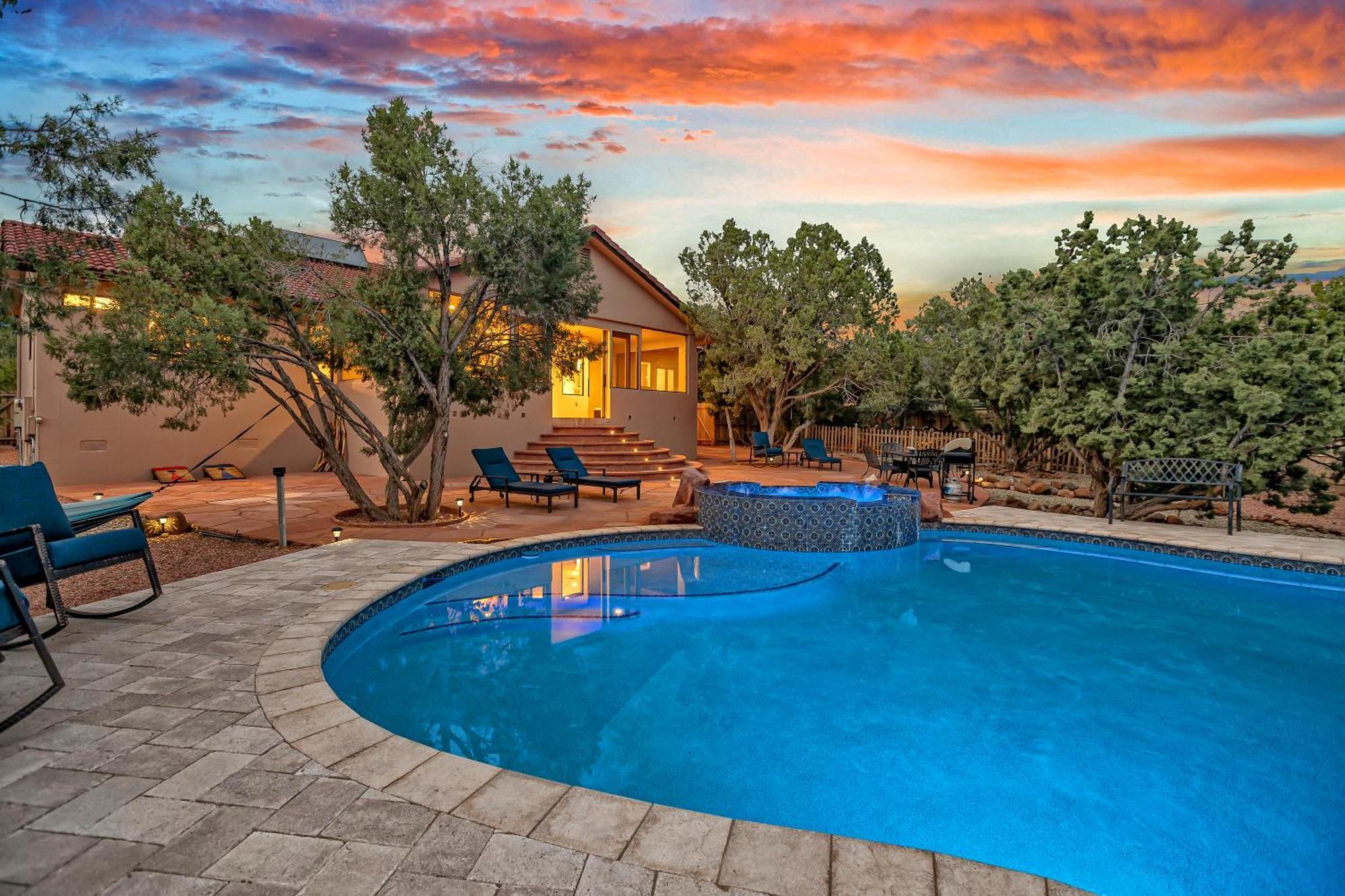Sedona'S Paradise Found, Saltwater Pool And Hot Tub, Private Oasis! Exteriör bild